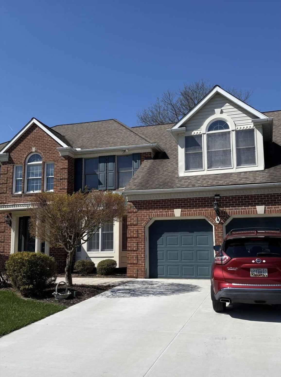 Completed residential roof